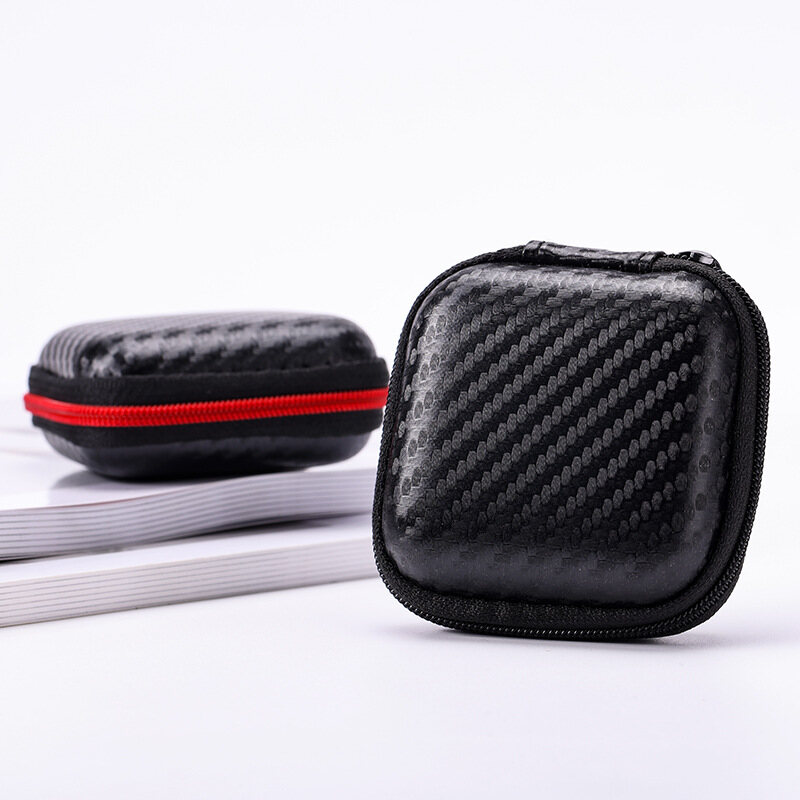 Mini Portable COB LED Keychain Work Light Storage Box EVA Earphone Bag Waterproof
