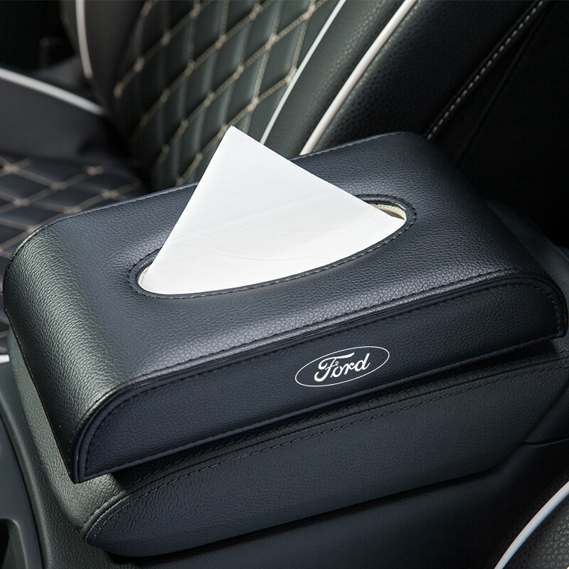 1pcs car tissue box armrest tissue box holder suitable for Ford Fiesta Ranger Mondeo S-MAX Kuga titanium Focus mk2 mk3 Escape Everest car interior storage decoration