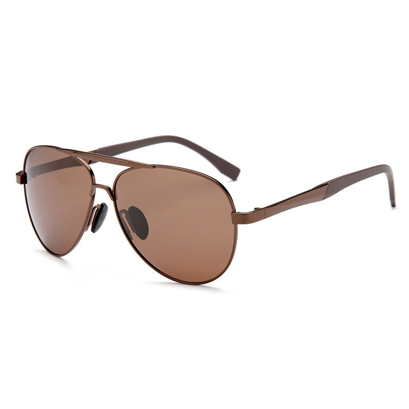 PTQ Sunglasses Aviator Sun glassesToad Glasses Men's Metal Polarized High Quality SunGlasses