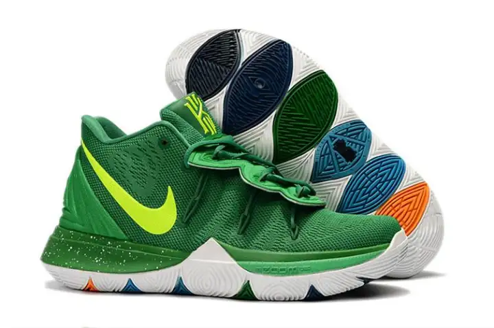 kyrie irving shoes green and white