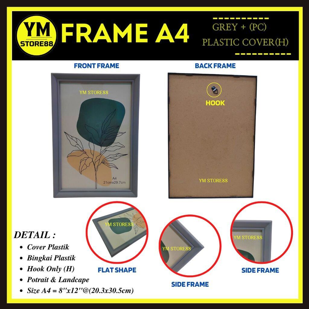 Photo A4 Bingkai Plastik Cover Plastik/Frame Photo A4 Frame Plastic