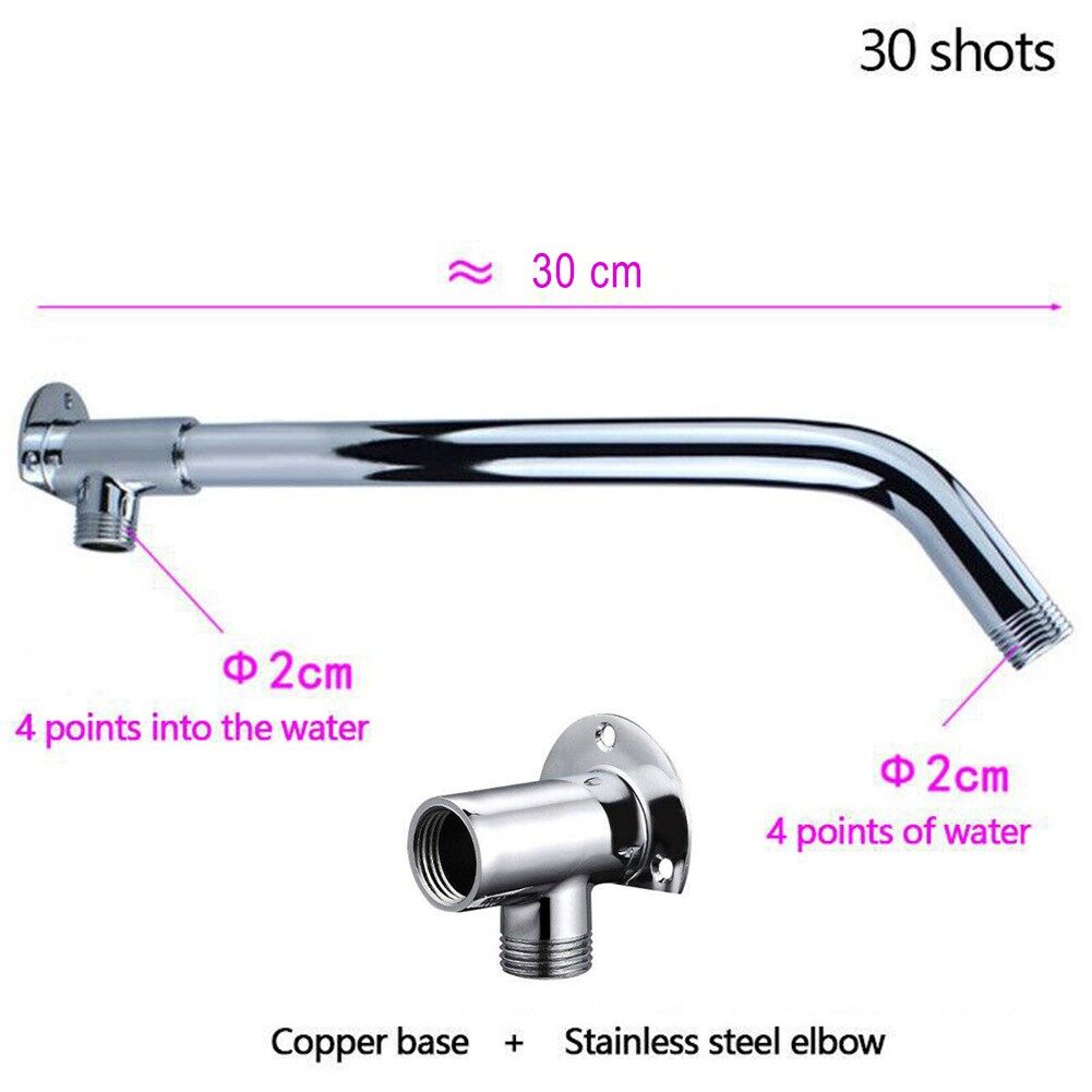 Shower Arm Shower Head Extension Arm Stainless Steel Shower Arm With