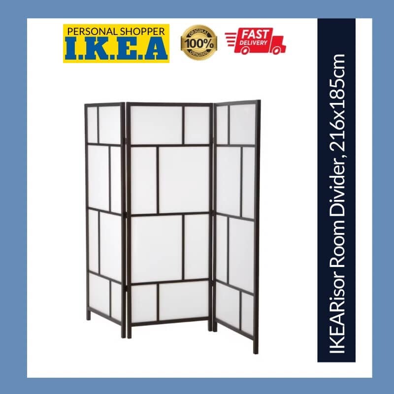IKEA Risor RISÖR Room Divider Black White Wooden Wood Pine Plastic Lazada