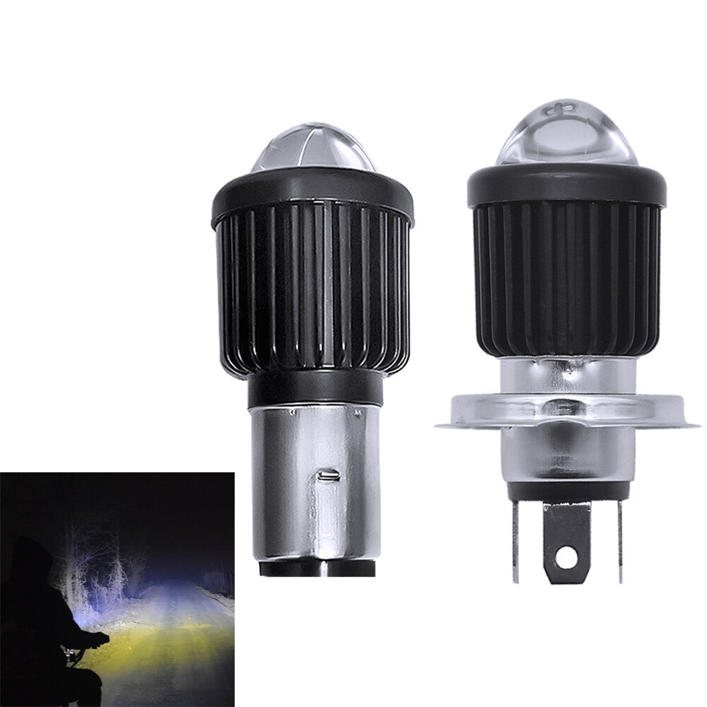 Motorcycle Headlight Bulb H4 12V-80V White LED Light Motorbike High/Low Beam LED Bulbs Super Bright Tricycle Lamp Bright Spotlight
