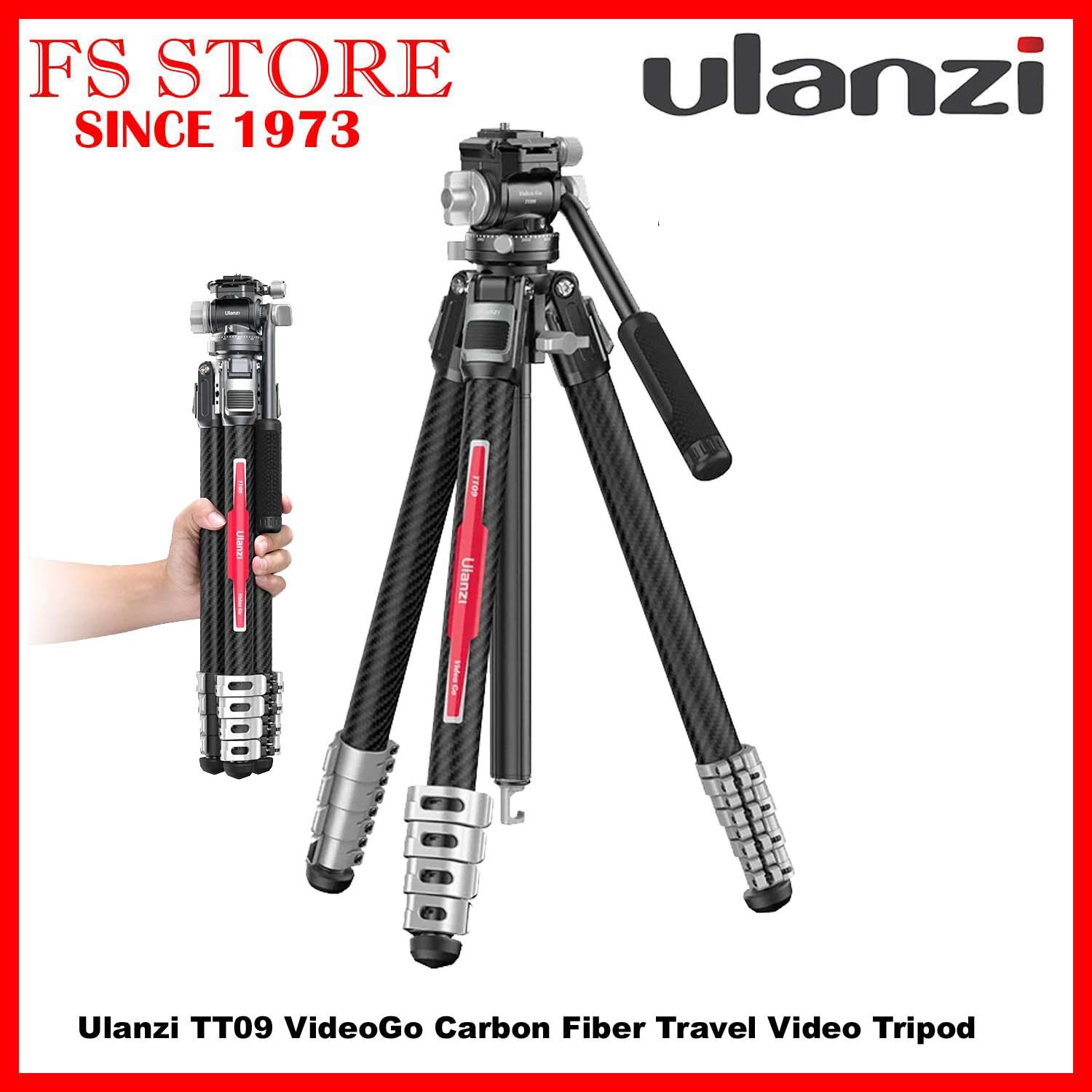 Ulanzi TT09 VideoGo Carbon Fiber Travel Video Tripod