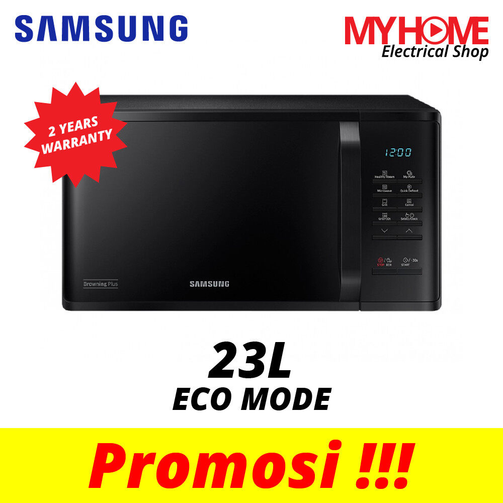 SAMSUNG 23L GRILL MICROWAVE OVEN WITH BROWNING PLUS MG23K3513GK/SM | Lazada