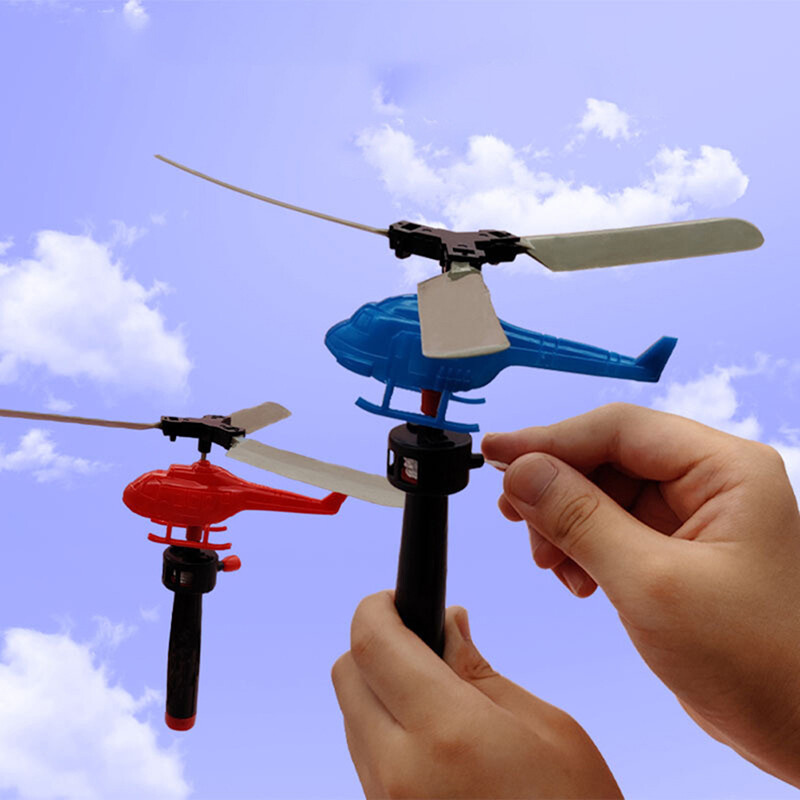 Hanlu Pull Line Helicopter Fly Drawstring Small Plane Outdoor Game Toy Educational Toy