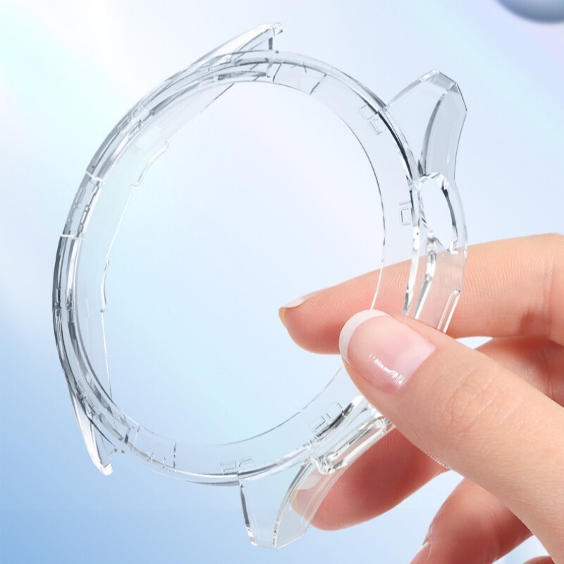 Kingzalin Đồng Hồ Ốp PC cho Huawei Cứng Gt4 46Mm Màn Hình Vỏ ốp bảo vệ khung giảm xóc Bảo Vệ Hollow vỏ cho Huawei Gt 4 Phụ Kiện