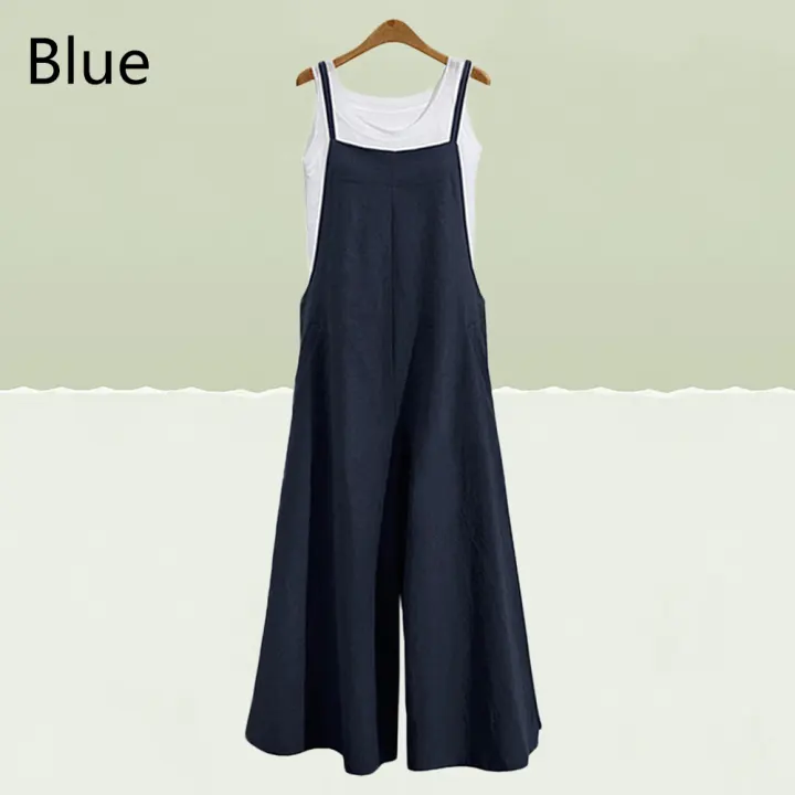 high waisted wide leg overalls