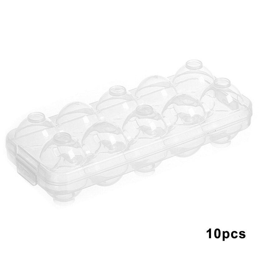 [Chất Lượng Cao 100%] Hộp Đựng Trứng Tủ Lạnh, Khay Tủ Đông Hộp Lưu Trữ Container Trường Hợp Khay Nhựa-10/20/30 Ô