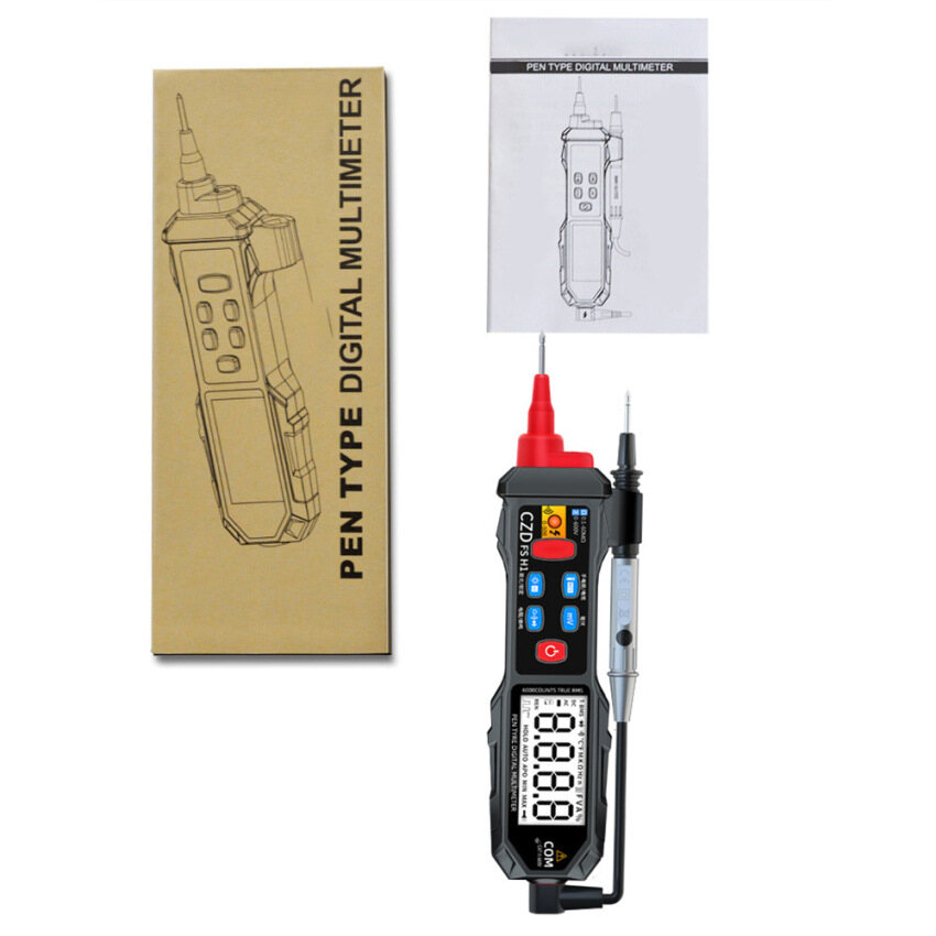 Loại Bút Vạn Năng NCV Cầm Tay Màn Hình LCD Đèn Nền Đa Năng Kế Kỹ Thuật Số DC/Đồng Hồ Đo Điện Áp Xoay Chiều