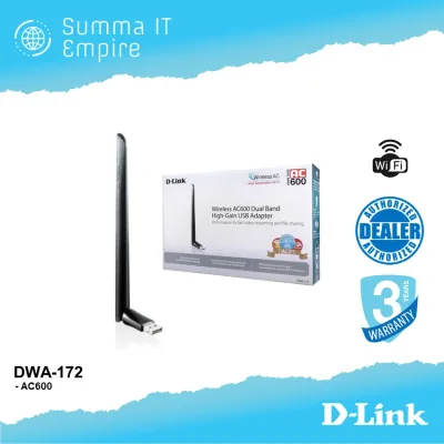 D-Link DWA-172 Wireless AC600 Dual Band High Gain USB WiFi Adapter