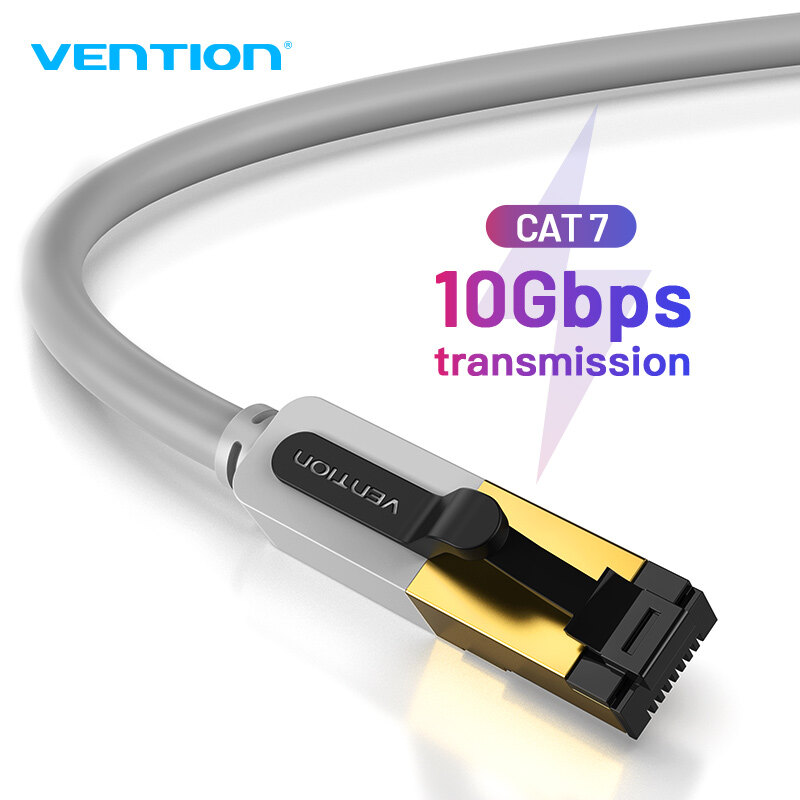 Vention Ethernet Cable RJ 45 Cat7 Lan Cable STP RJ45 Network Cable for Cat7 Compatible Patch Cord for Router Cat7 Ethernet Cable