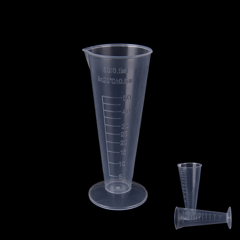 Graceful 50ml 100ml Transparent cup scale Plastic measuring cup Measuring Tools NEW,