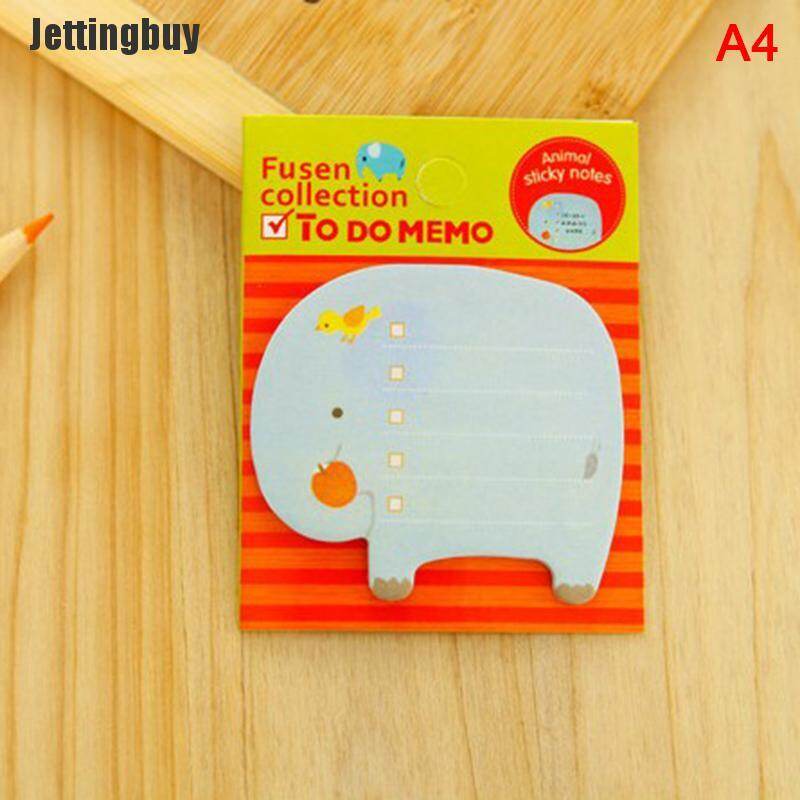 [Jettingbuy] Cute Kawaii Animal Sticker Bookmark It Marker Memo Index Tab Sticky Post Notes A1