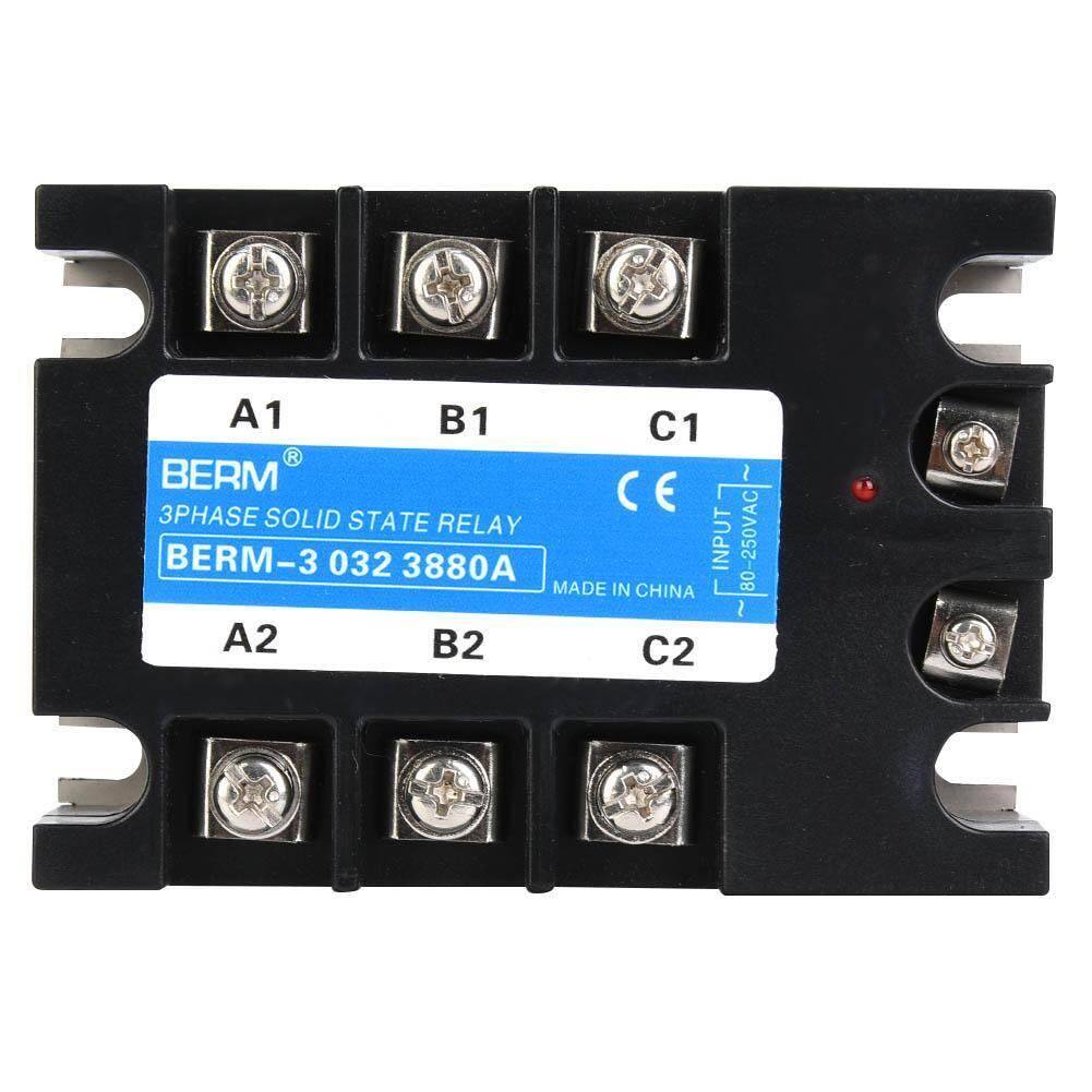 Three Phase Solid State Relay 80-250VAC Input SSR3 AC-AC Electrical Equipment for CNC Machinery，Three Phase Solid State Relay,Relay,Electrical Equipme