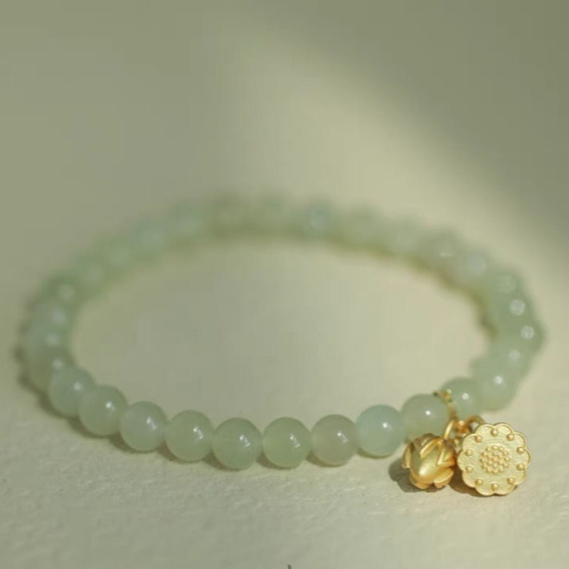 Vòng Tay Sapphire Vòng Tay Hoa Sen Ngọc Bích Tự Nhiên Hai Thế Hệ Tình Yêu