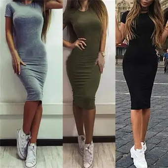 cotton pencil dress