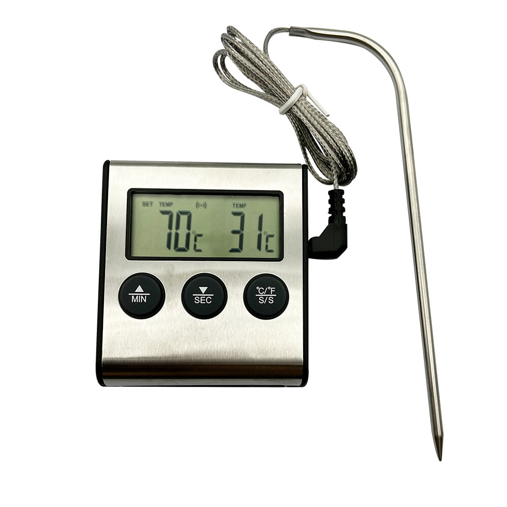 Kegland [making beer bar tools] DIGITAL THER*MOMETER / OV*EN TIMER / STAINLESS TEMPERATURE PROBE beer brewing  home brew bar tools