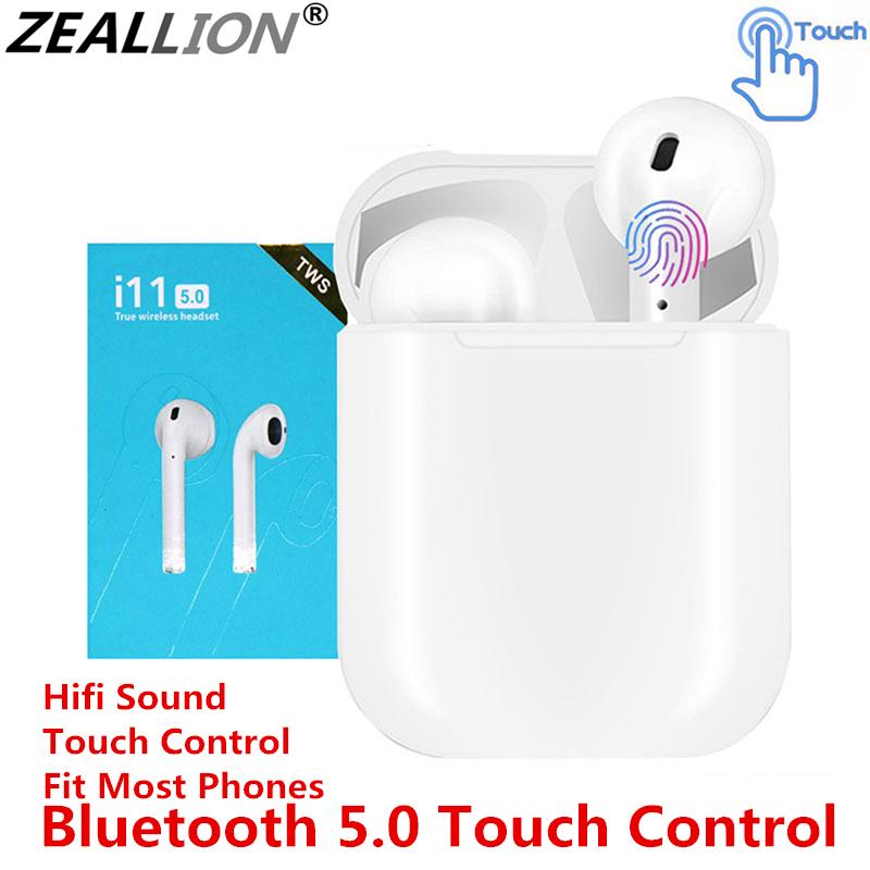 Zeallion Earphones Touch Wireless Bluetooth 5.0 Earphone Earpiece Mini Earbuds HS Ear Headset for iOS Android iPhone Samsung Xiaomi Huawei Vivo Oppo