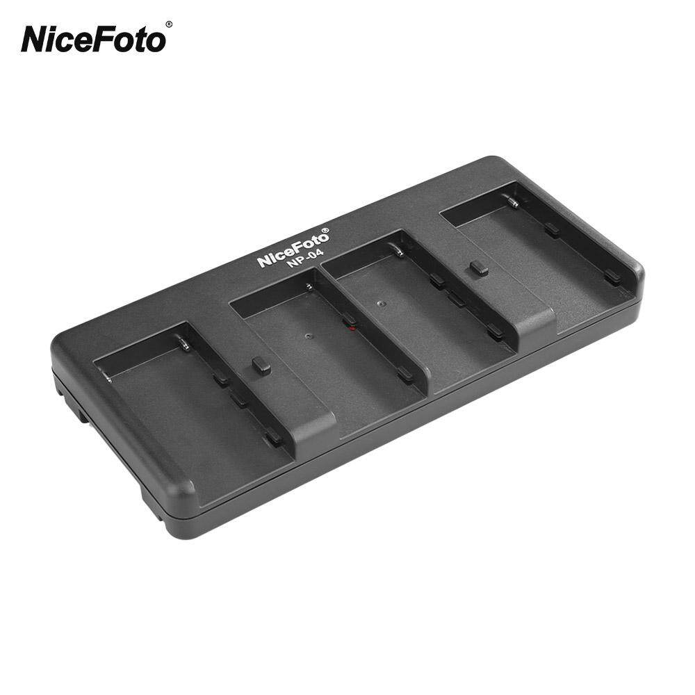 Nicefoto np-04 np-f internal
power to v-mount internal
power converter adapter plate 4-slot for sony np-f970/f750/f550 internal
power for led video light