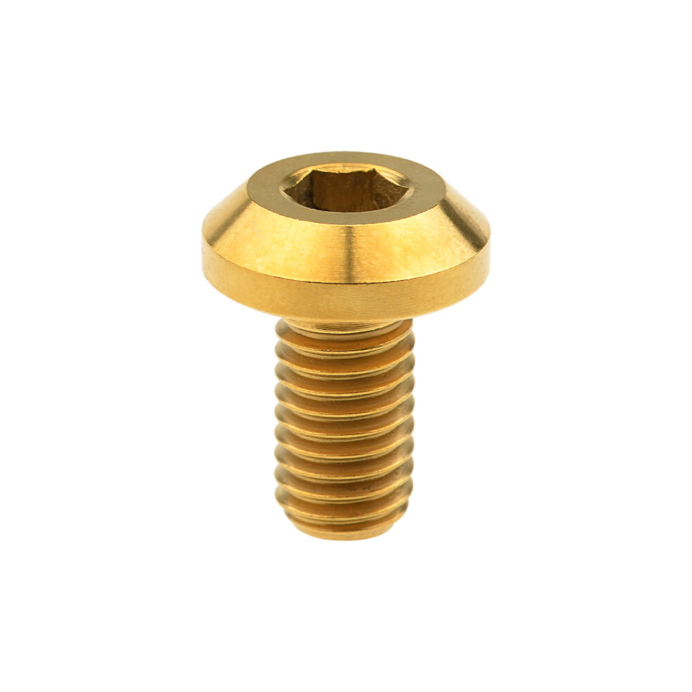 Wanyifa Titanium Thick Umbrella Head Internal Hexagonal Screw M8 X 15 20 25 30 35 40mm For Motorcycle and Bicycle Clamp Brake Discs