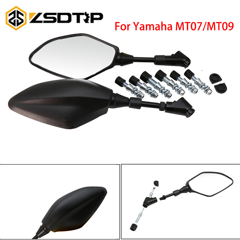ZSDTRP Motorcycle Rearview Mirror For Yamaha MT01 MT03 MT07 MT09 FJ-09 MT-10 Motorcycle Accessories Side Rear View Mirrors