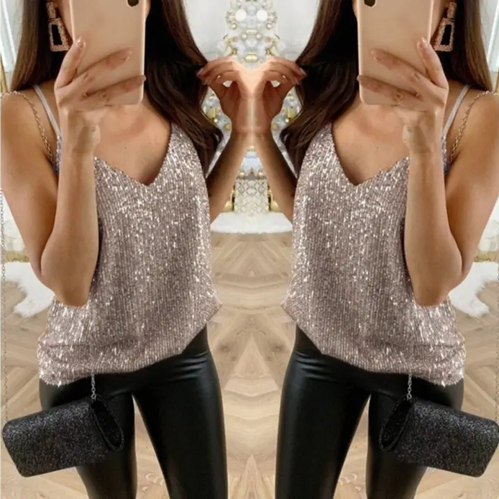 womens glitter blouses