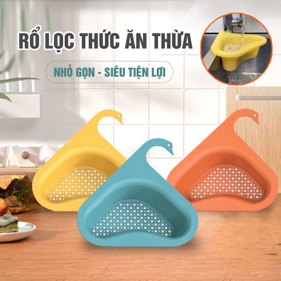 Khay Lọc Rác Gài Bồn Rửa Bát Con Vịt, Khay lọc thức ăn thừa hình thiên nga