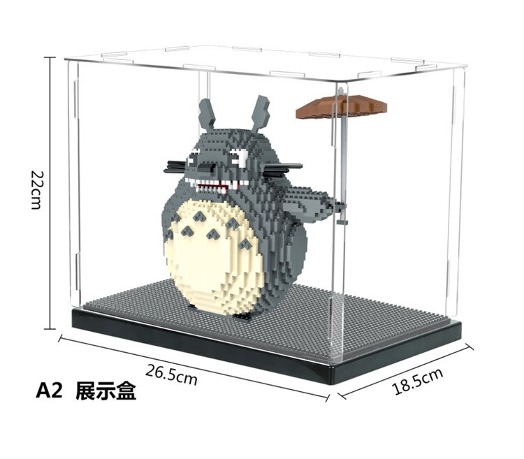 HC Magic Acrylic Action figures Transparent Display Case Mini Base Dustproof Toy 3D Assembly Model Collection Show Box