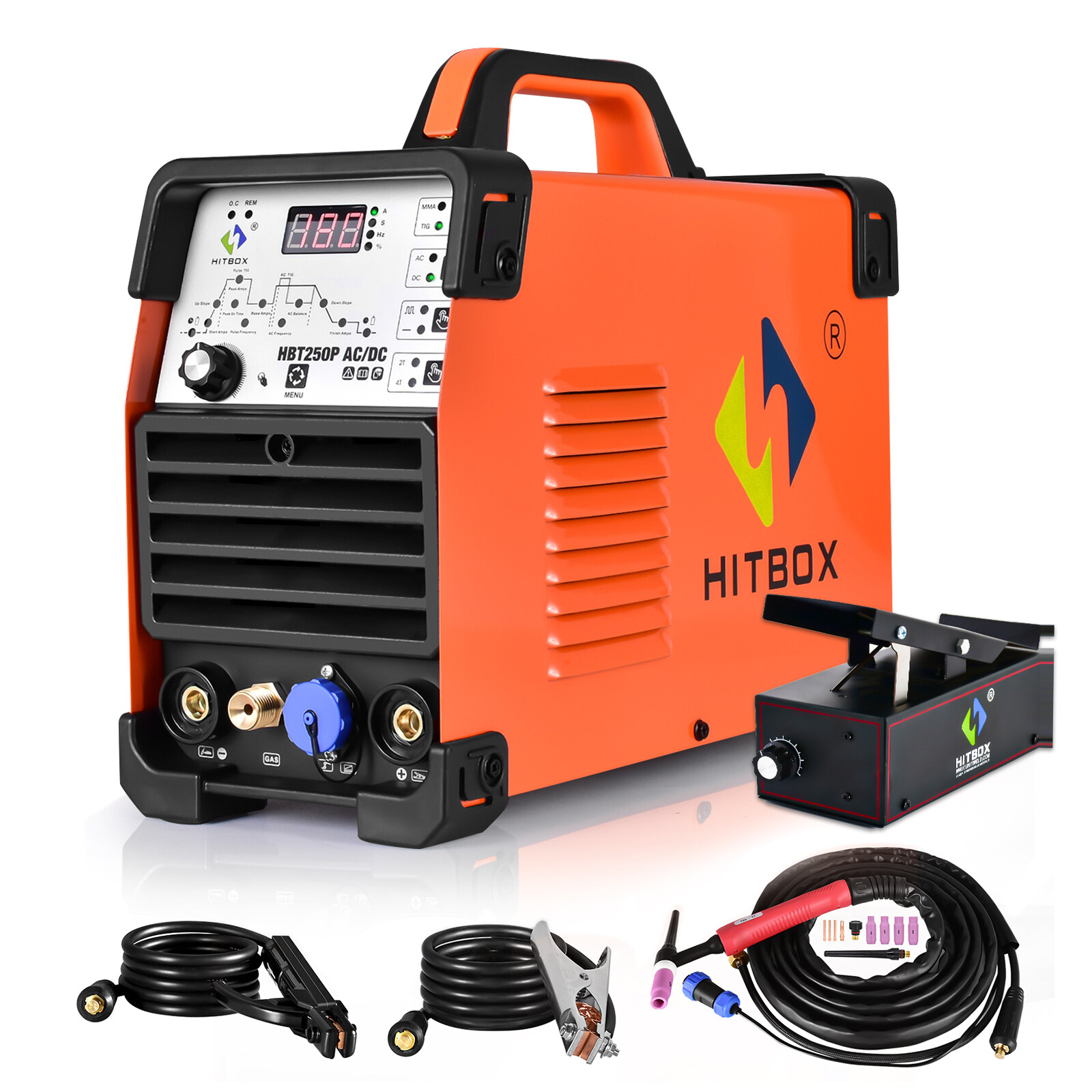 HITBOX TIG Welder HBT250P 220V Welder 200 AMPS Welding Machine ...