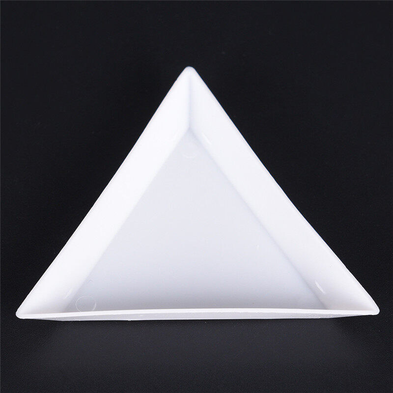 SILARA 10pcs Equilateral Triangle Plate For Jewelry Beads Storage Environmental plastic