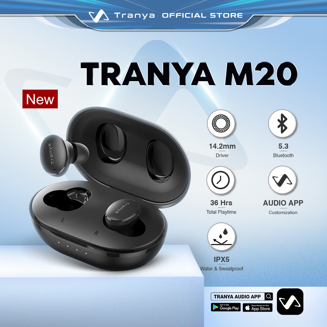 Tranya M20 Ultra Low Latency True Wireless Bluetooth Earbuds