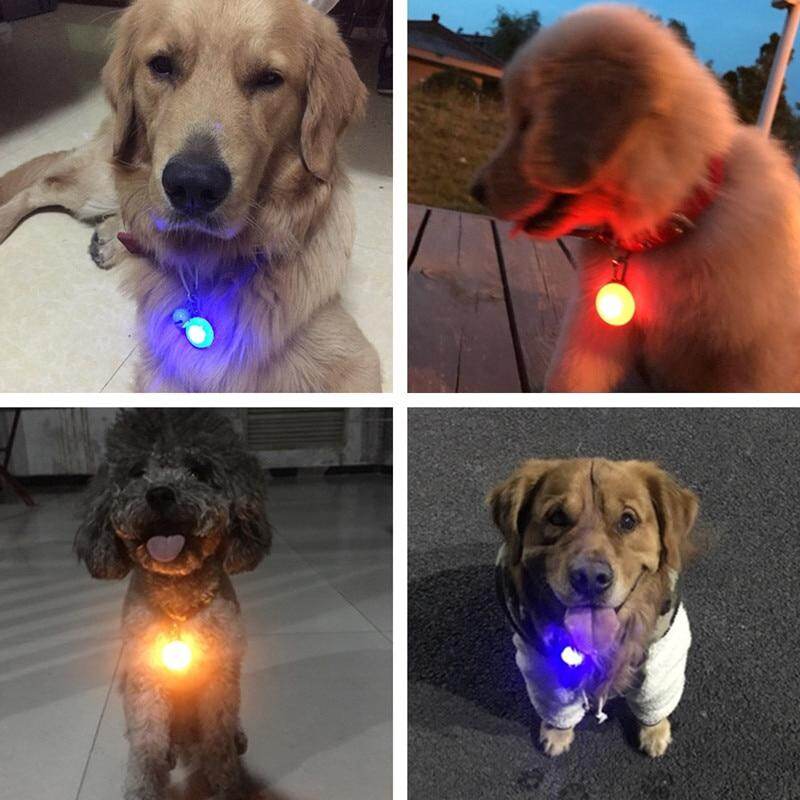 Lovinland 1 Pcs LED Pet Dog Collar Cute Pendant Night Safety Pendant Luminous Night Light Collar Pedant Pet Supplies Dog Accessories