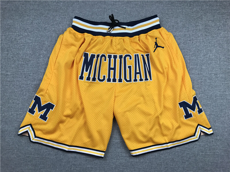 yellow sports shorts