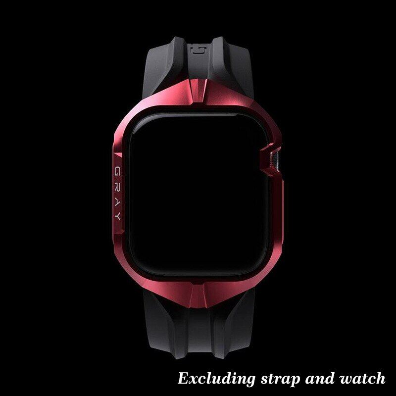 Metal Watch Case for Apple Watch 42mm 44mm Watch TPU Cover for i Watch Series 4 5 6 Replacement accessories with Box(Watch and strap not included)