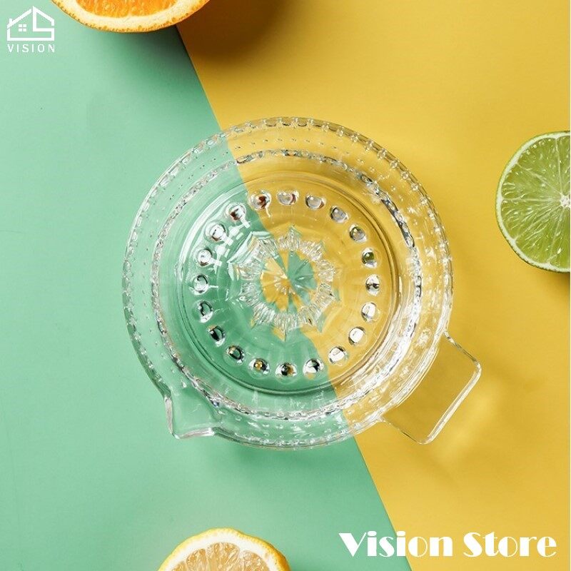 Vision Manual Glass Orange Juicer Hand Held Press Lemon Squeezer Kitchen Press Tool Citrus Squeezer Juicer