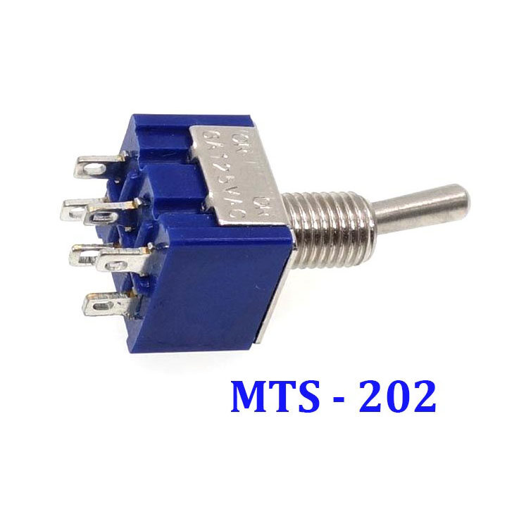 Công Tắc Gạt MTS-202 6 Chân 2 Vị Trí 2A 250VAC