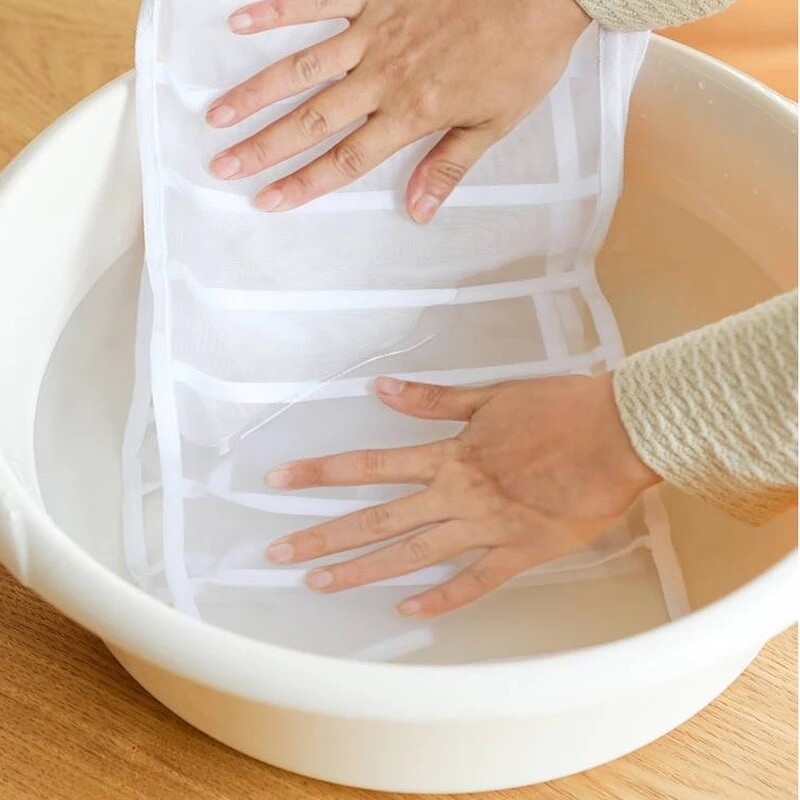 Hộp Đựng Đồ Có Ngăn Quần Jean Hộp Chia Ngăn Quần Áo Ngăn Kéo Lưới Tủ Quần Áo Ngăn Chia Ngăn Kéo Quần Xếp Chồng Hộp Xếp Đồ Gia Dụng Giặt Được