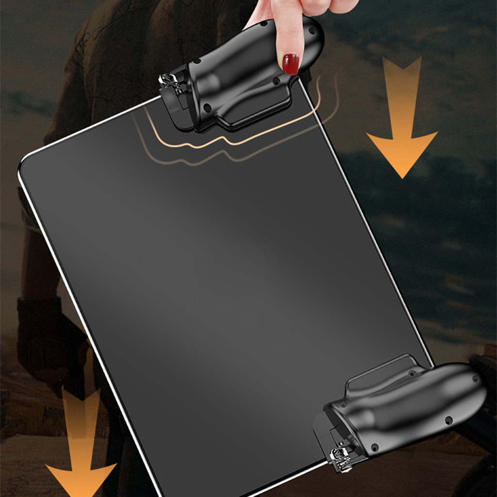 ตัวควบคุมเกมมือถือแท็บเล็ต Gamepad Sensitive shoot AIM Trigger button ...