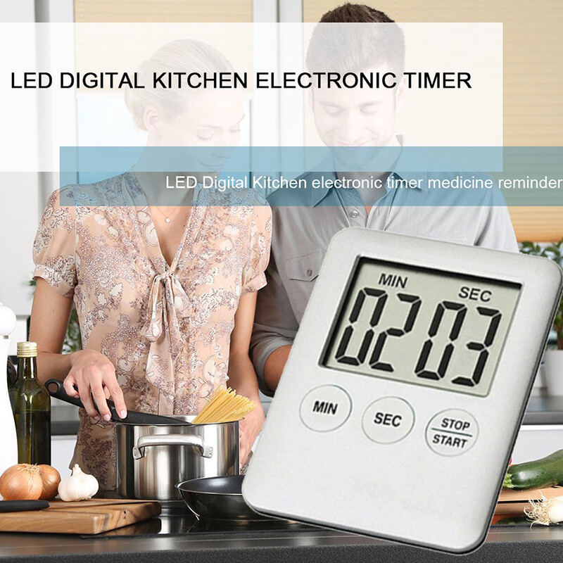 KIPRUN Kitchen Timer Digital Magnetic Cooking Baking LCD Count Down Up Loud Alarm Countdown Alarm Magnet Clock Sleep Clock For Kitchen