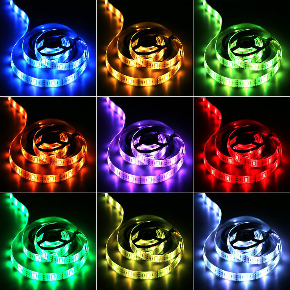 SMD 5050 USB LED Music Control Strip Light RGB Flexible Tape String Lamp