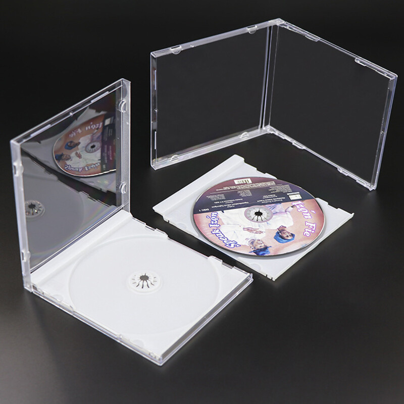 aiqinhaimaoyi Plastic DVD Case Portable CD Storage Box CD Package Case Durable DVD Box Thickened CD DVD Disc box