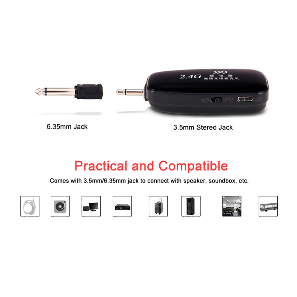 2.4G Wireless Microphone Speech Headset Radio For Loudspeaker Teaching Guide Mic