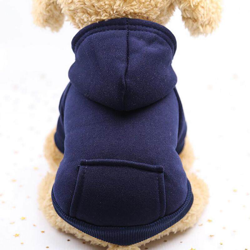 【Pet Shop】Free Vận Chuyển Polyester Hoodied Áo Nỉ Với Túi Quần Áo Cho Chó Quần Áo Thú Cưng
