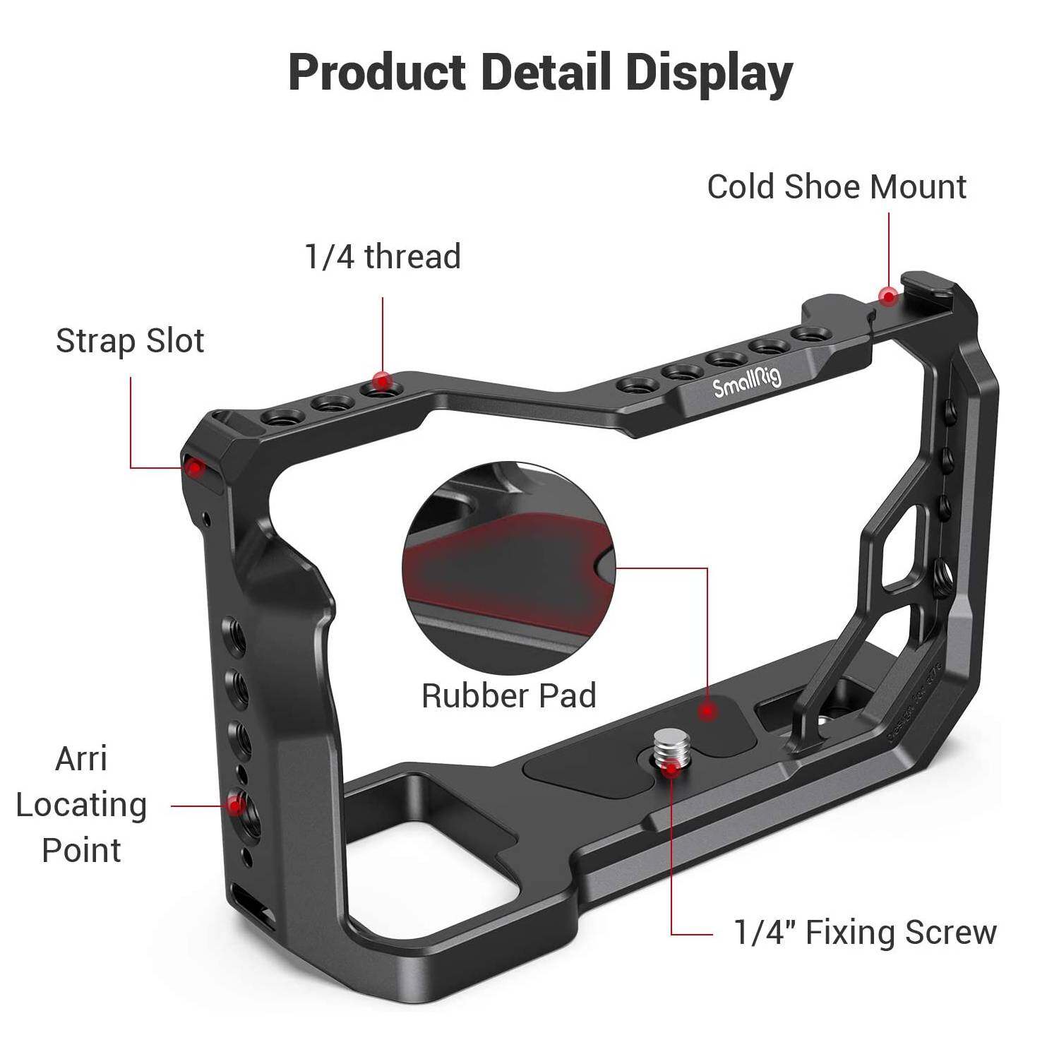 SmallRig Cage rig Khung Lồng máy ảnh Cho Sony A7C 3081