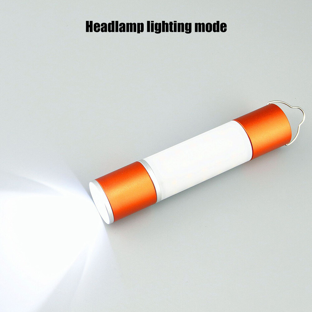 Đèn LED Dạng Ống Lồng Di Động Sạc USB Đèn Pin Treo Có Thể Thu Phóng-Đen/Xanh Lá/Cam