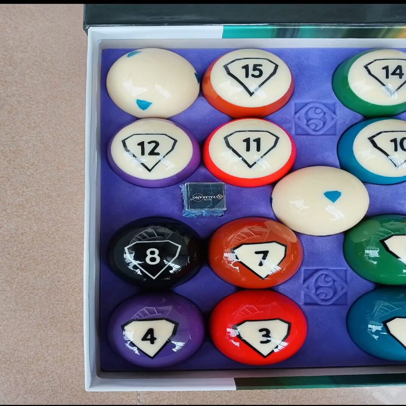 Billiard Balls Pool Table Accessories 2-1/4" Regulation Size 17 Pool Balls Billiard Set