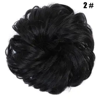 Easy To Wear Hair Scrunchies Hair Bun Extensions Synthetic Chignon