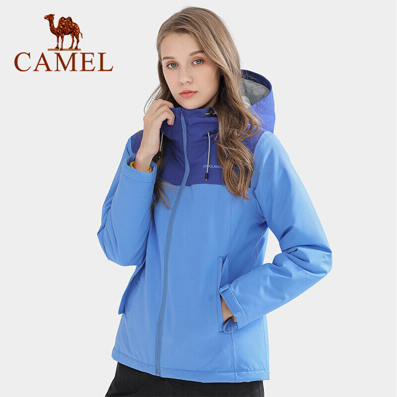 Camel women's fall and winter cotton jacket waterproof and windproof jacket